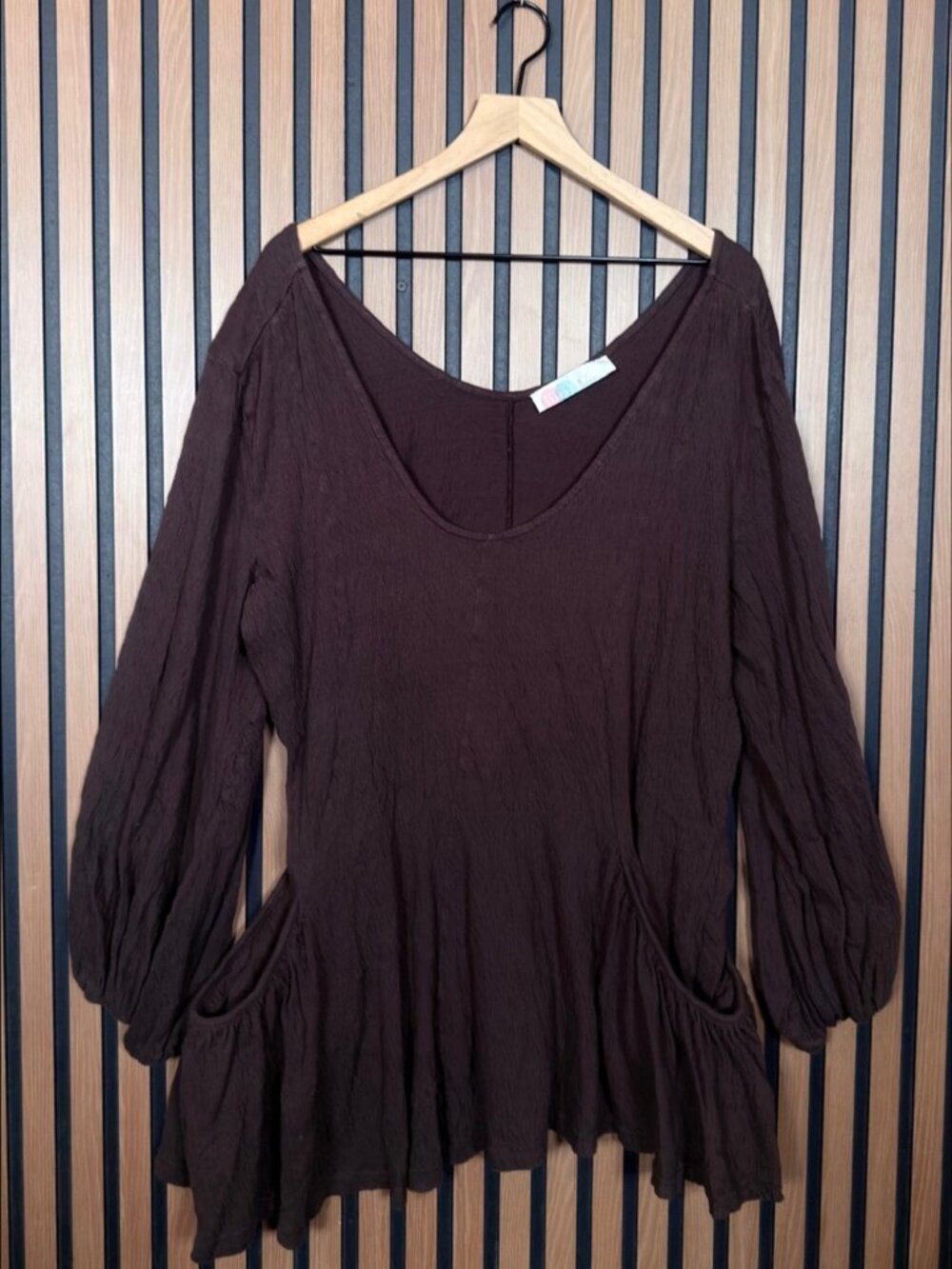 Free People Rag Doll Dress Medium Womens Cotton Poly Pockets